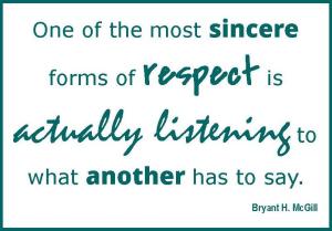 respect listening