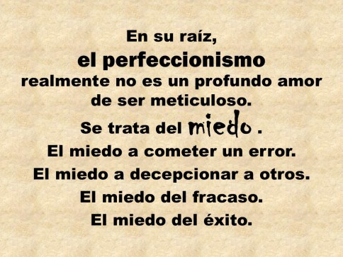 perfeccionismo